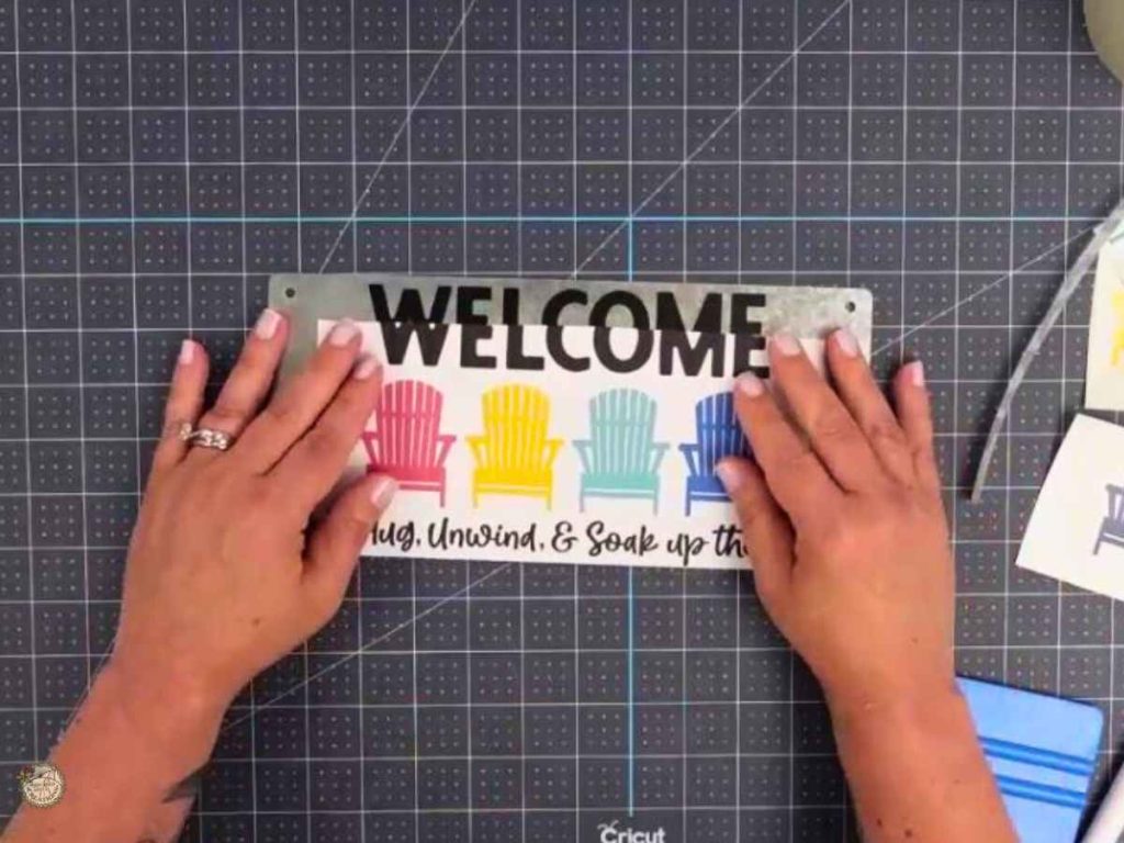 Cricut tutorial, applying vinyl to metal
