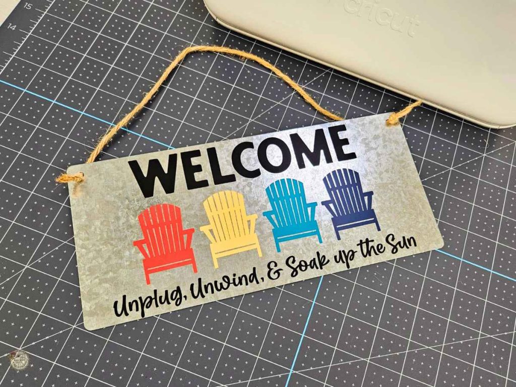 Summer SVG Free, Welcome Summer Sign, Adirondack chair svg