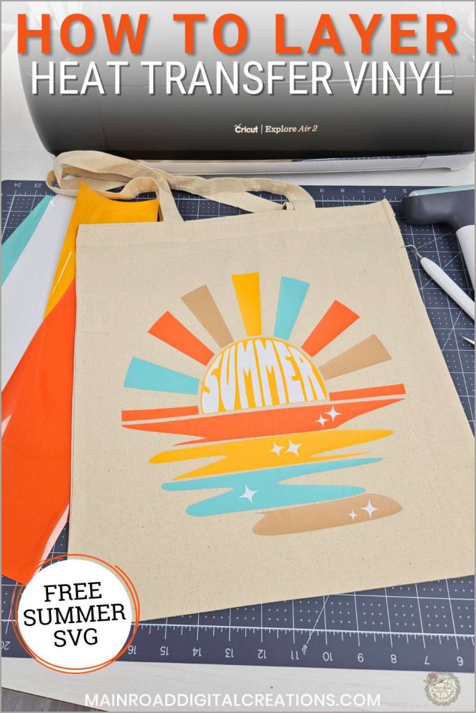Summer Sun SVG Free, Retro style summer SVG free, how to layer heat transfer vinyl 